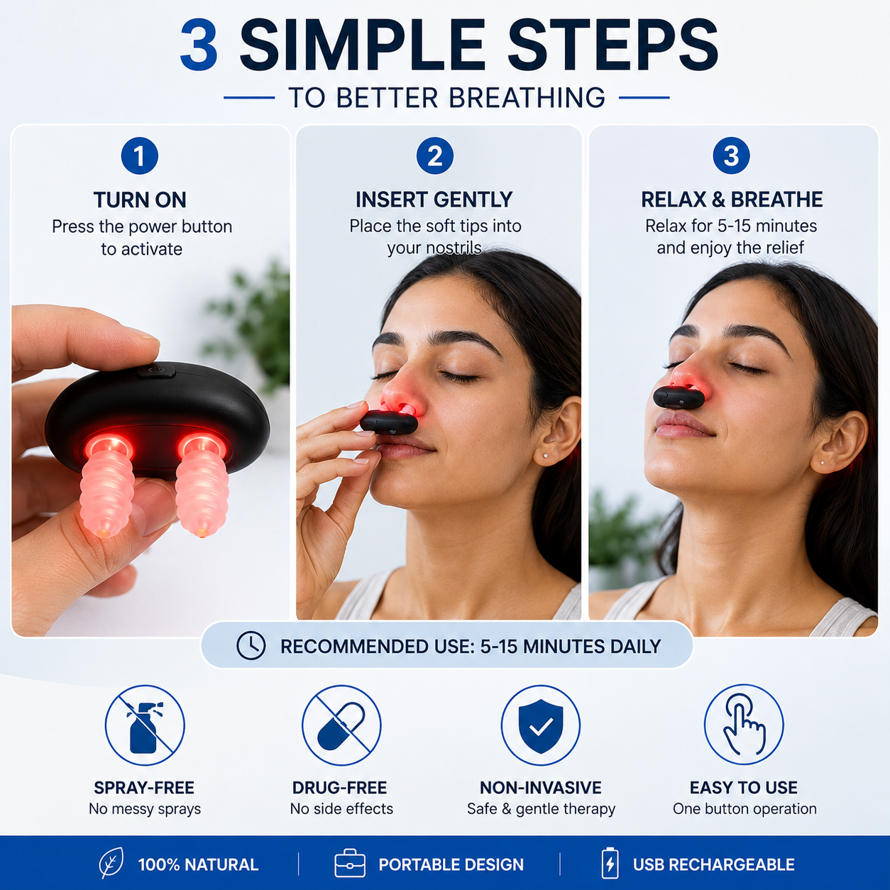 NasoRelief™ Pro - Nasal Soothing Device