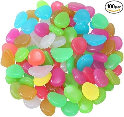 💥LAST DAY SALE 50%OFF💥🌈Colorful Glow-in-the-Dark Garden Stones - 100 pcs
