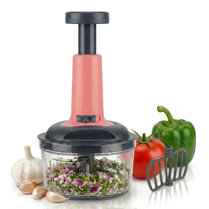 Hand Press Vegetable & Fruit Chopper 650 ml