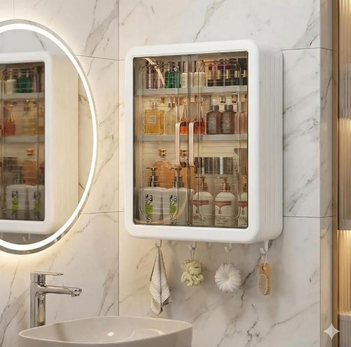 ✨ Minimalist Wall-Mounted Bathroom Storage Box