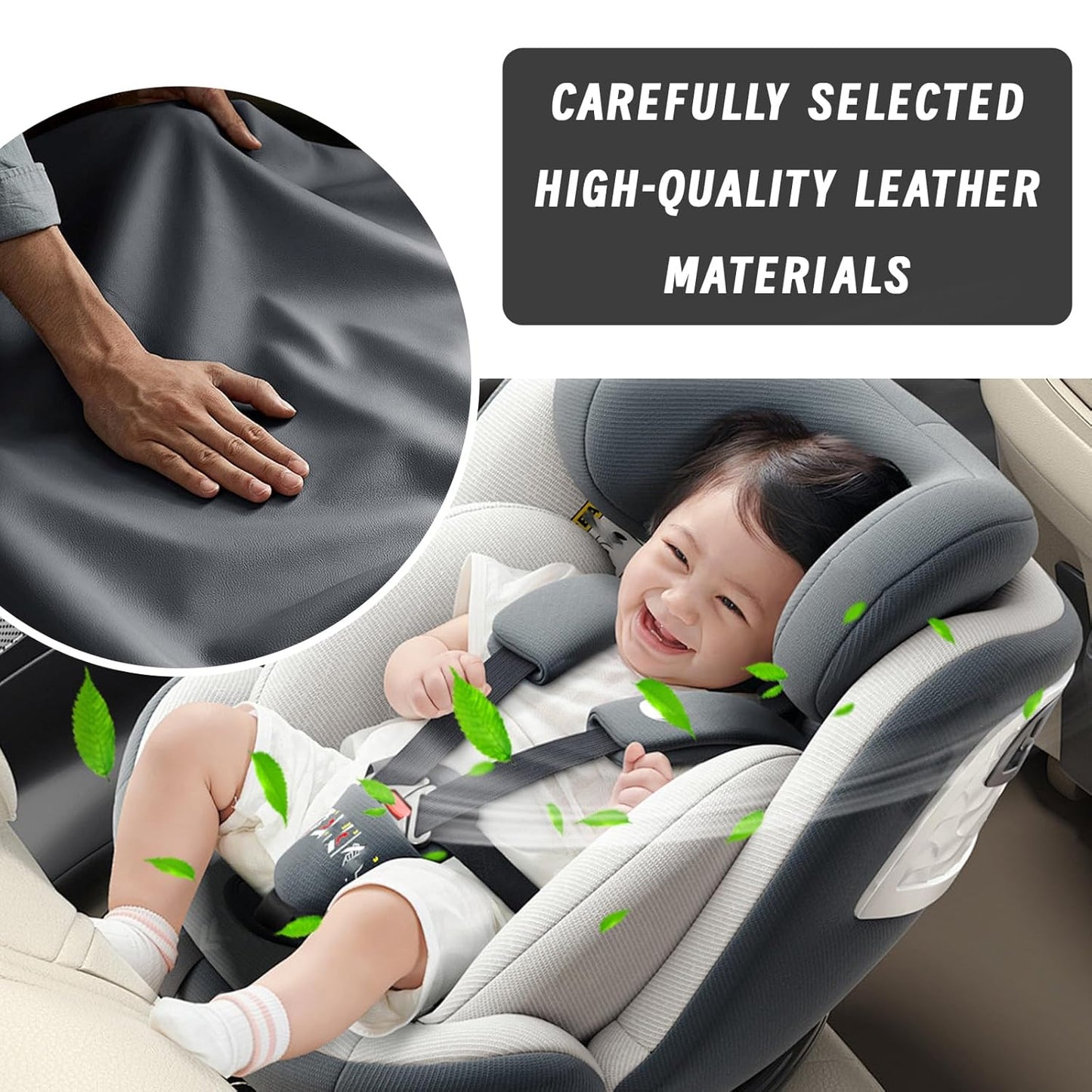 Luxora™ 7-in-1 Premium Car Center Console Organizer & Leather Armrest Cover