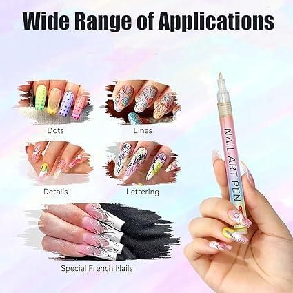 MagicMani™ - 12 Colors Nail Art Pen Marker Set for Creative Designs 💅🎨