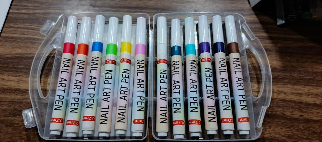 MagicMani™ - 12 Colors Nail Art Pen Marker Set for Creative Designs 💅🎨