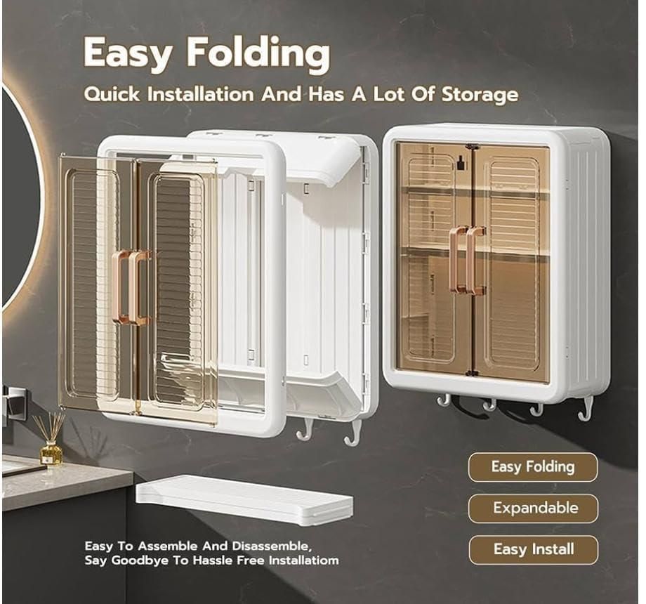 ✨ Minimalist Wall-Mounted Bathroom Storage Box