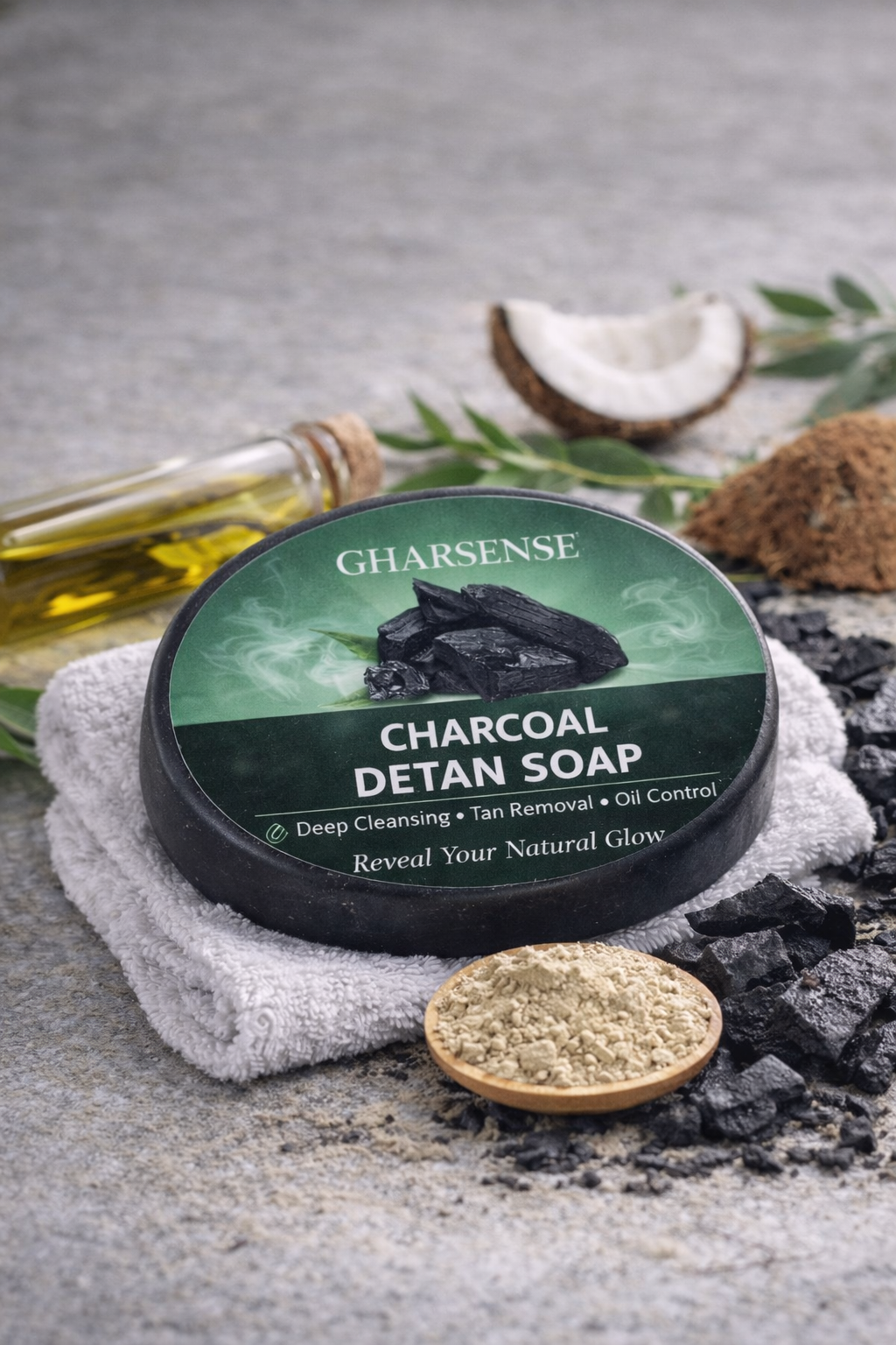 GharSense Ayurvedic Black Detox Soap