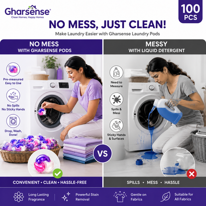 Gharsense Laundry Detergent Pods – 100pcs