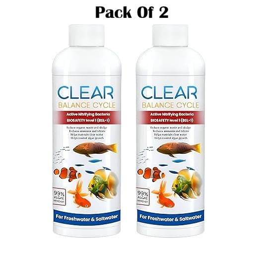 Fish Tank Cleaner Liquid - Automatic Aquarium Water Clarifier (Pack of 2)
