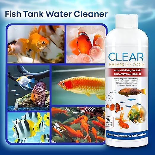 Fish Tank Cleaner Liquid - Automatic Aquarium Water Clarifier (Pack of 2)