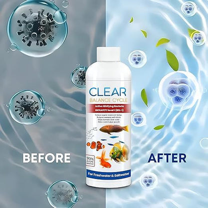 Fish Tank Cleaner Liquid - Automatic Aquarium Water Clarifier (Pack of 2)