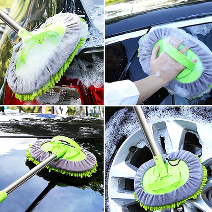 Gharsense™ Curved Car Cleaning Brush with Extendable Telescopic Handle
