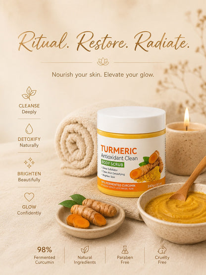 Gharsense Turmeric Glow Body Scrub (Pack of 2) ✨