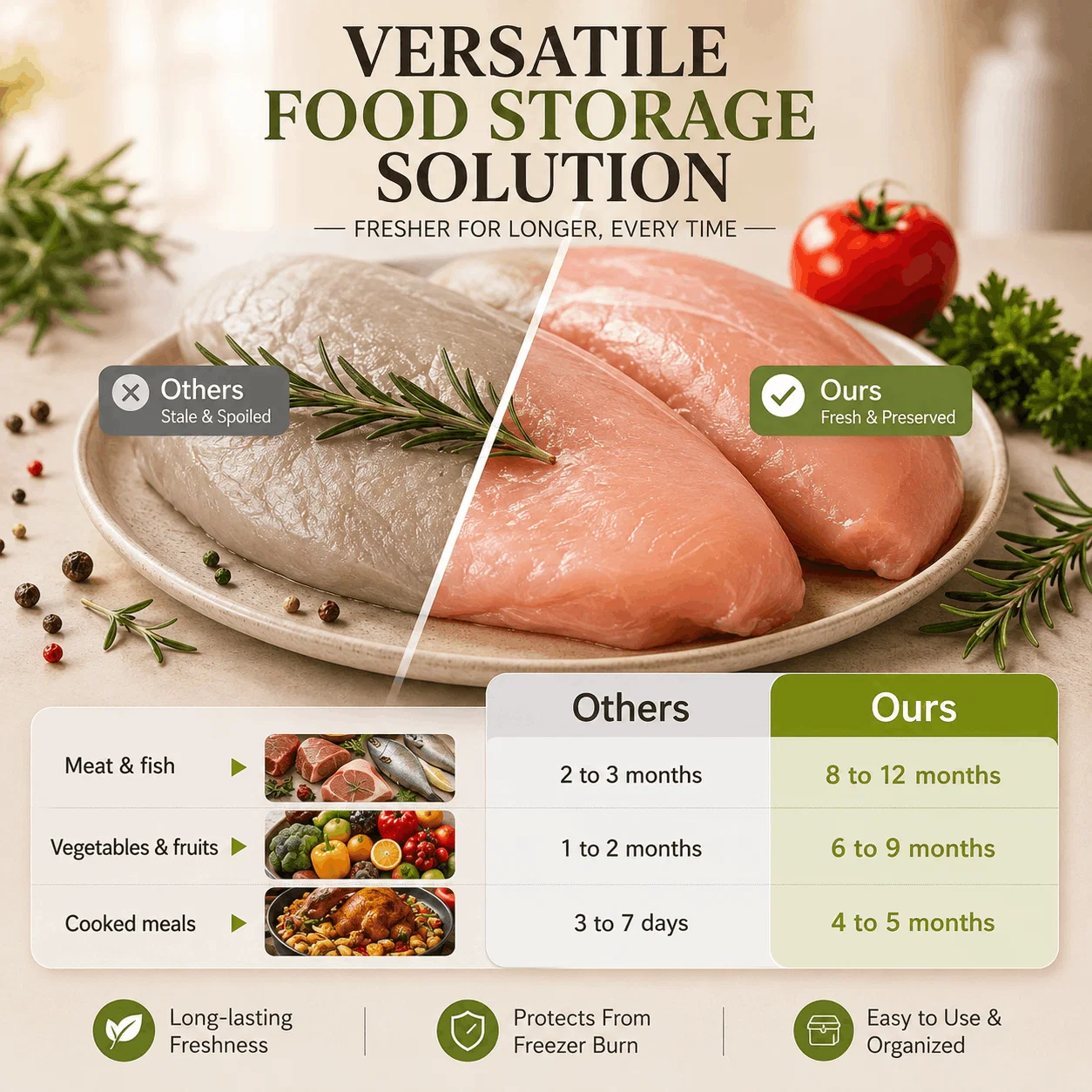 Reusable upto 10,000+ times -Food Storage Pouches (Pack of 20)