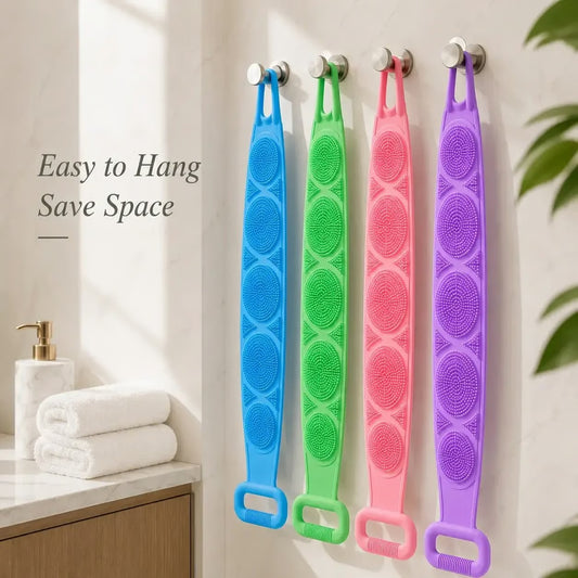 Silicone Exfoliating Body Scrubber Belt – Set of 2