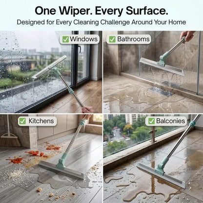 Gharsense™ FlexiWipe Pro – 180° Rotating Silicone Floor Wiper