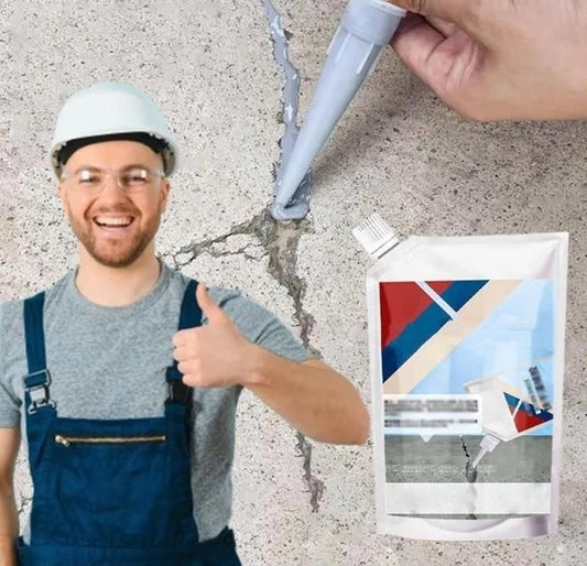 🏠💪 CrackFix Pro™ | Heavy Duty Waterproof Concrete Crack Repair Adhesive 💧🔧 (100g × 2)