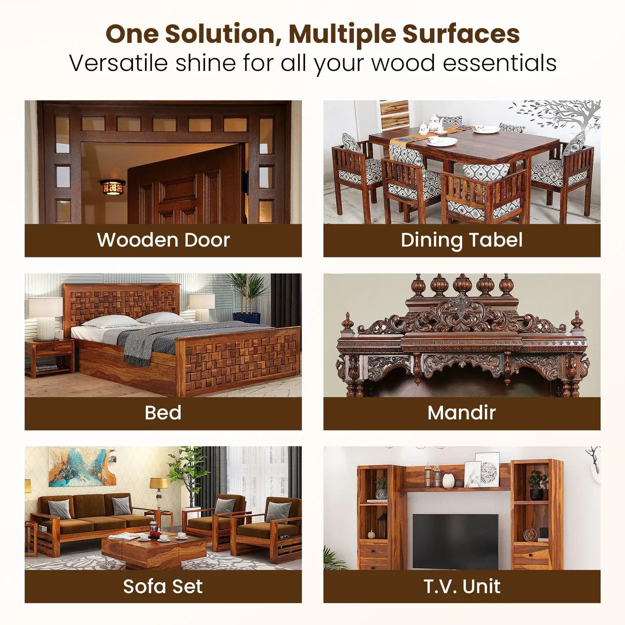 Gharsense WoodGlow™ Furniture Polish & Shiner