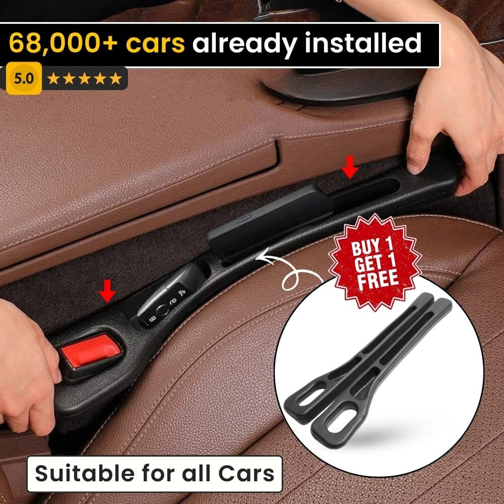 Car Seat Gap Stopper - No More Dropping Phones & Keys ( Buy 1 Get 1 FREE 🔥 Monsoon Sale )