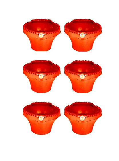 Water Sensor Diya Electric LED Diyas (Pack of 6)