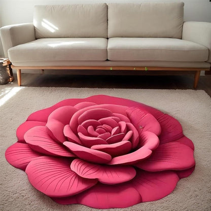 SoftPetal Luxury 3D Flower Design Floor Mat, Quick Dry Non Slip