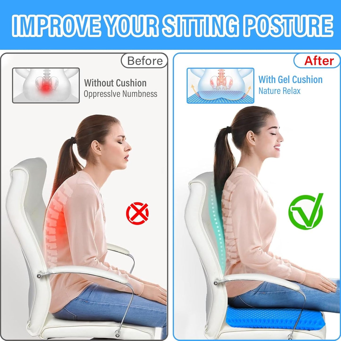GharSense™ ComfortGel Support Cushion