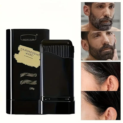 HairRevive 2-in-1 Color Stick Comb – Instant Grey Coverage, Black (20g)