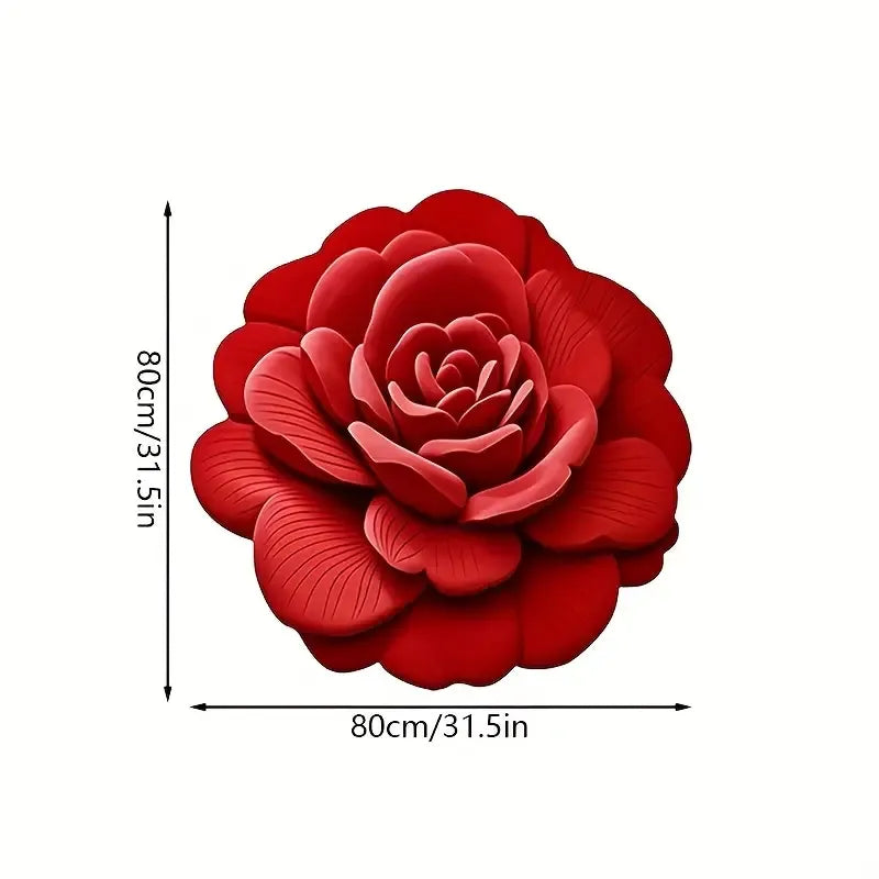 SoftPetal Luxury 3D Flower Design Floor Mat, Quick Dry Non Slip