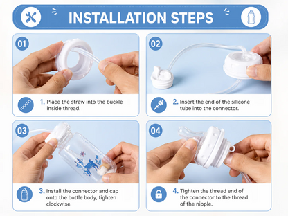 BabyNest Hands-Free Feeding Bottle ⭐