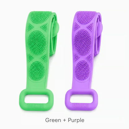 Silicone Exfoliating Body Scrubber Belt – Set of 2
