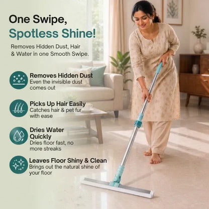 Gharsense™ FlexiWipe Pro – 180° Rotating Silicone Floor Wiper