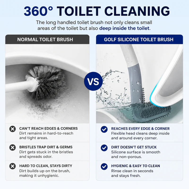 Gharsense™  Ultimate Toilet Cleaning Golf Brush © ( BUY 1 GET 1 FREE )