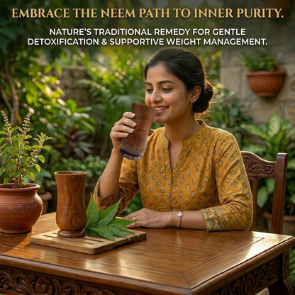 AyurVessel™ Neem Detox Wooden Water Glass - 6 inch size - 50% OFF