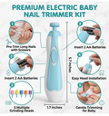 Baby Electric Nail Trimmer with LED Light