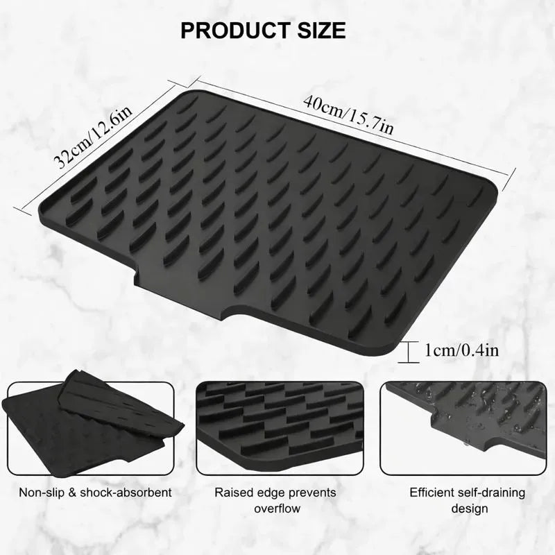 Silicone Dish Drying Mat for Kitchen