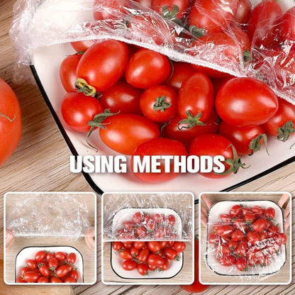 Disposable Elastic Food Covers (100 Pcs) -  🎉 Buy 50 Get 50 FREE