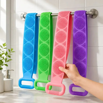 Silicone Exfoliating Body Scrubber Belt – Set of 2