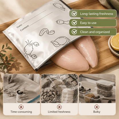 Reusable upto 10,000+ times -Food Storage Pouches (Pack of 20)