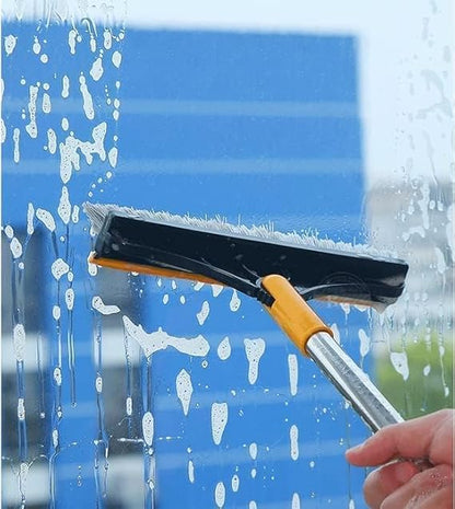 2-in-1 Floor Scrub Brush & Wiper