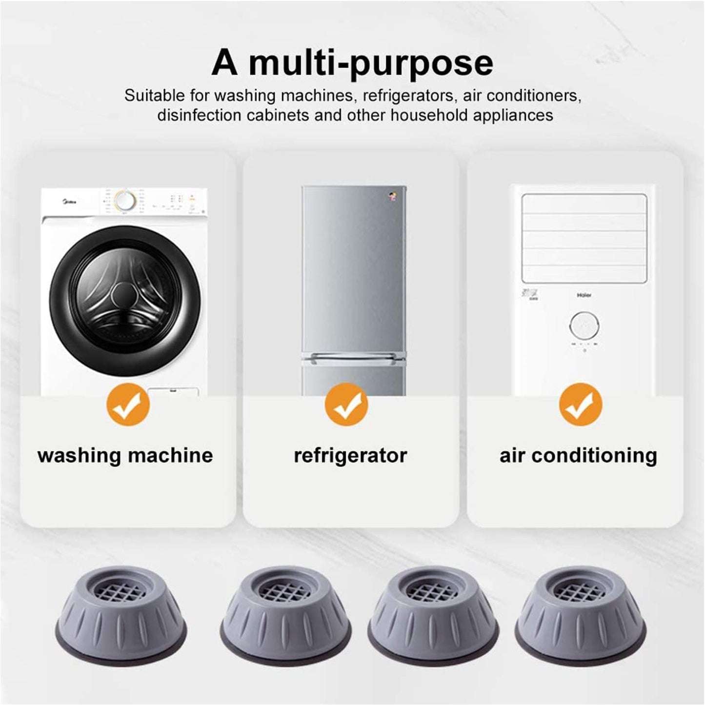 Anti-Vibration Pads for Washing Machine - PACK OF 4 - 50% OFF